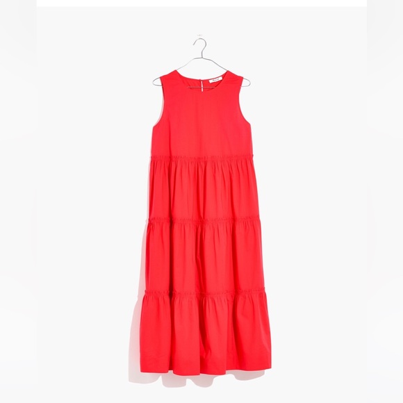 Madewell cattail tiered midi dress - Picture 14 of 16